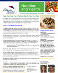 Clinical nutritionists Sasha Bayat and Vanessa Rosas featured in a Children's Hospital health newsletter.